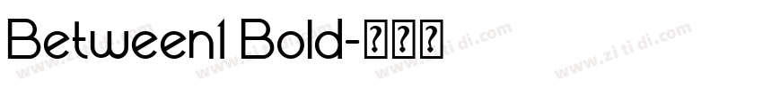 Between1 Bold字体转换